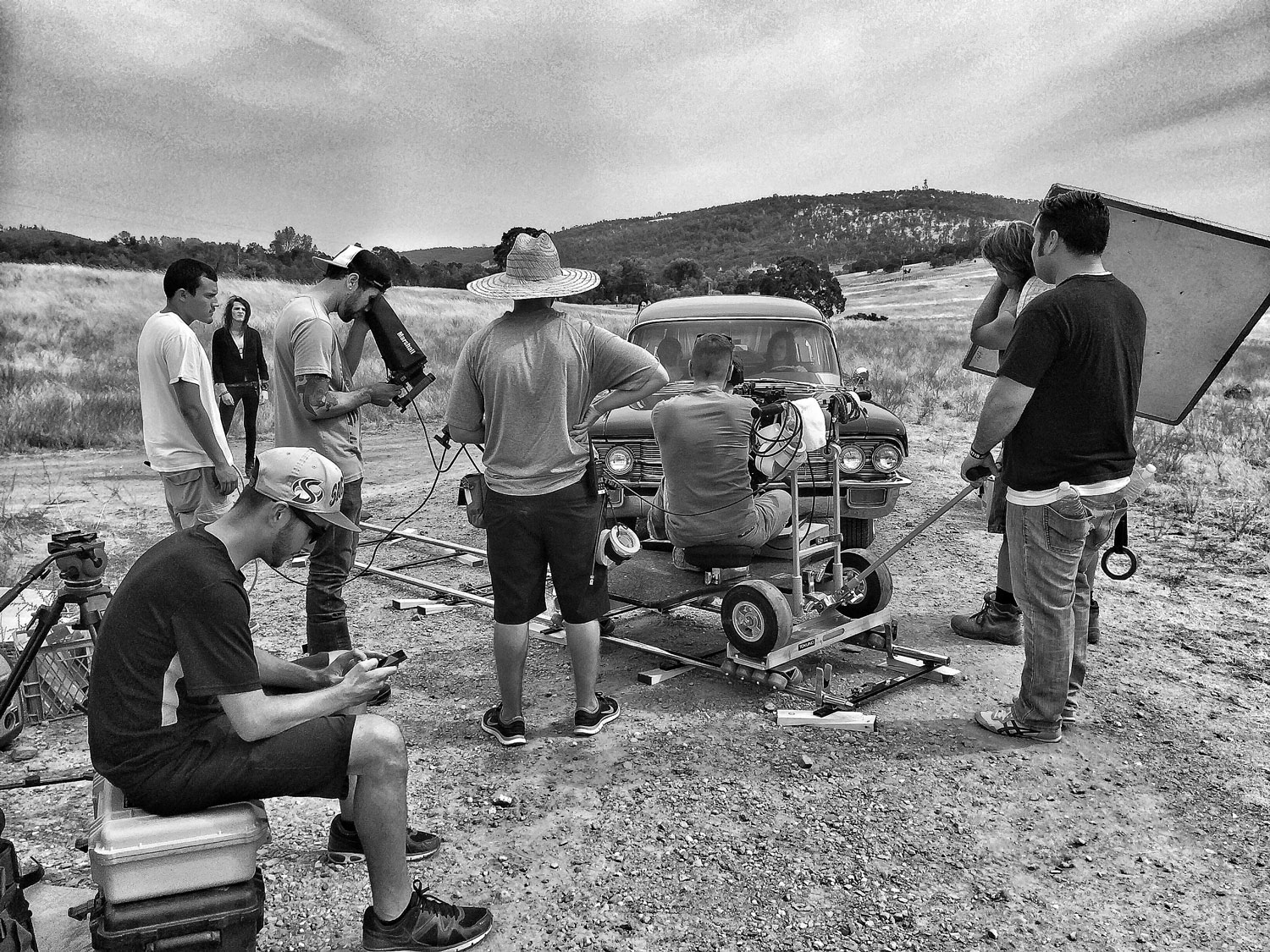 Working on music video